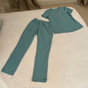 Women's Light green Cherokee Euphoria scrub set